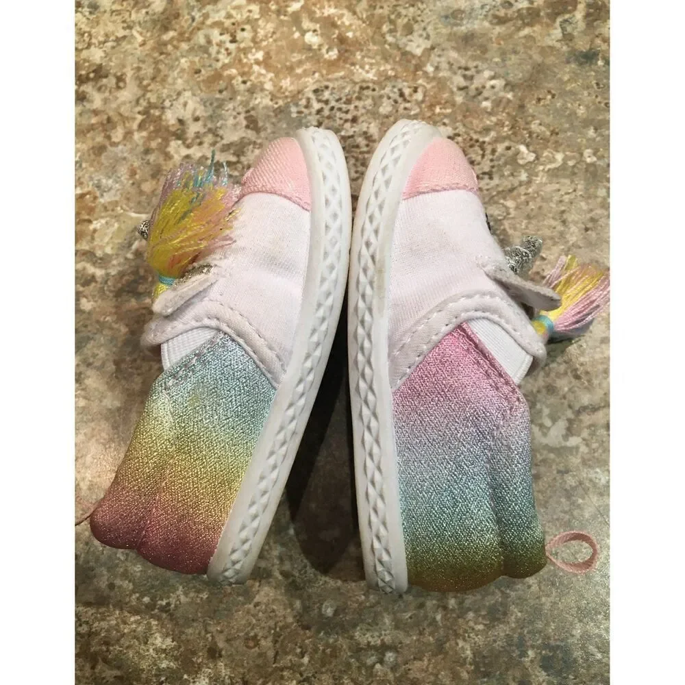 Bundle Sale 3 for $15 | Size infant 2 | Unicorn slip-on Baby Shoes